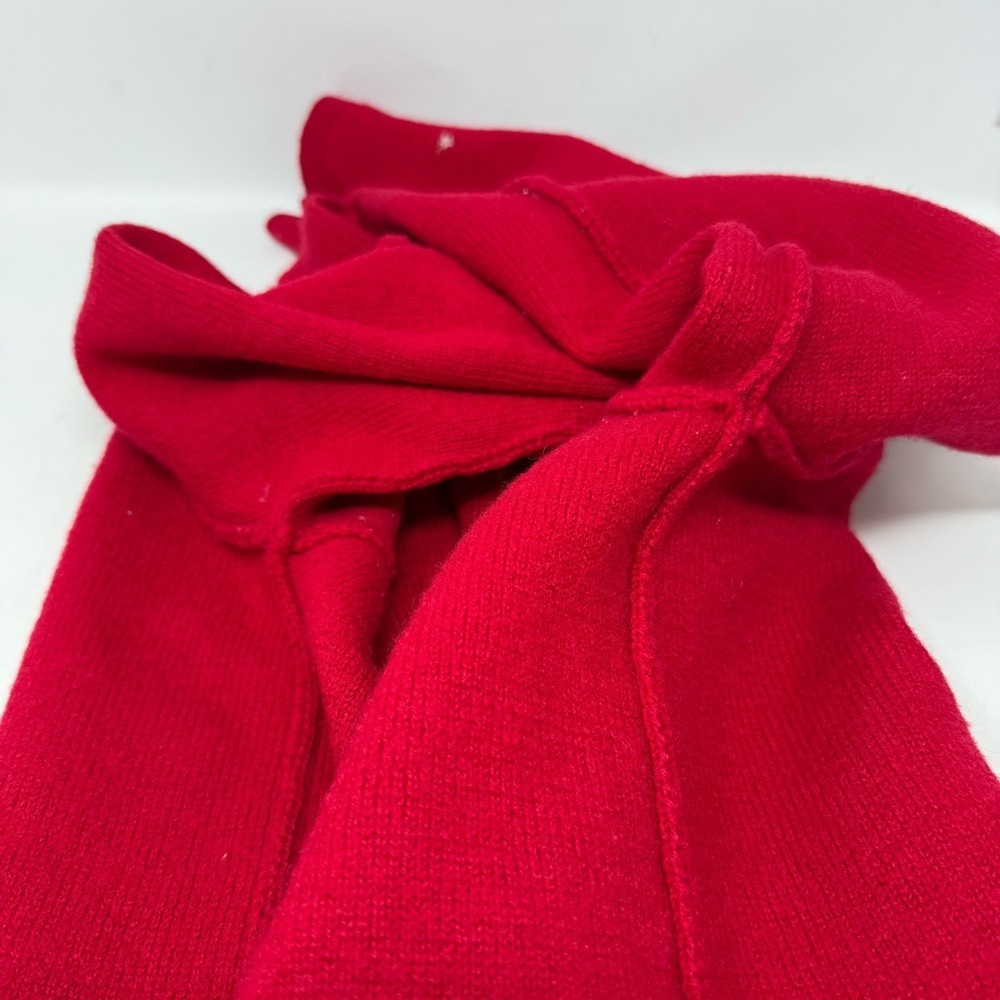 Karen Scott Red Wool Embroidered Holiday Gifts Bows Button Cardigan Sweater Med - Picture 10 of 14
